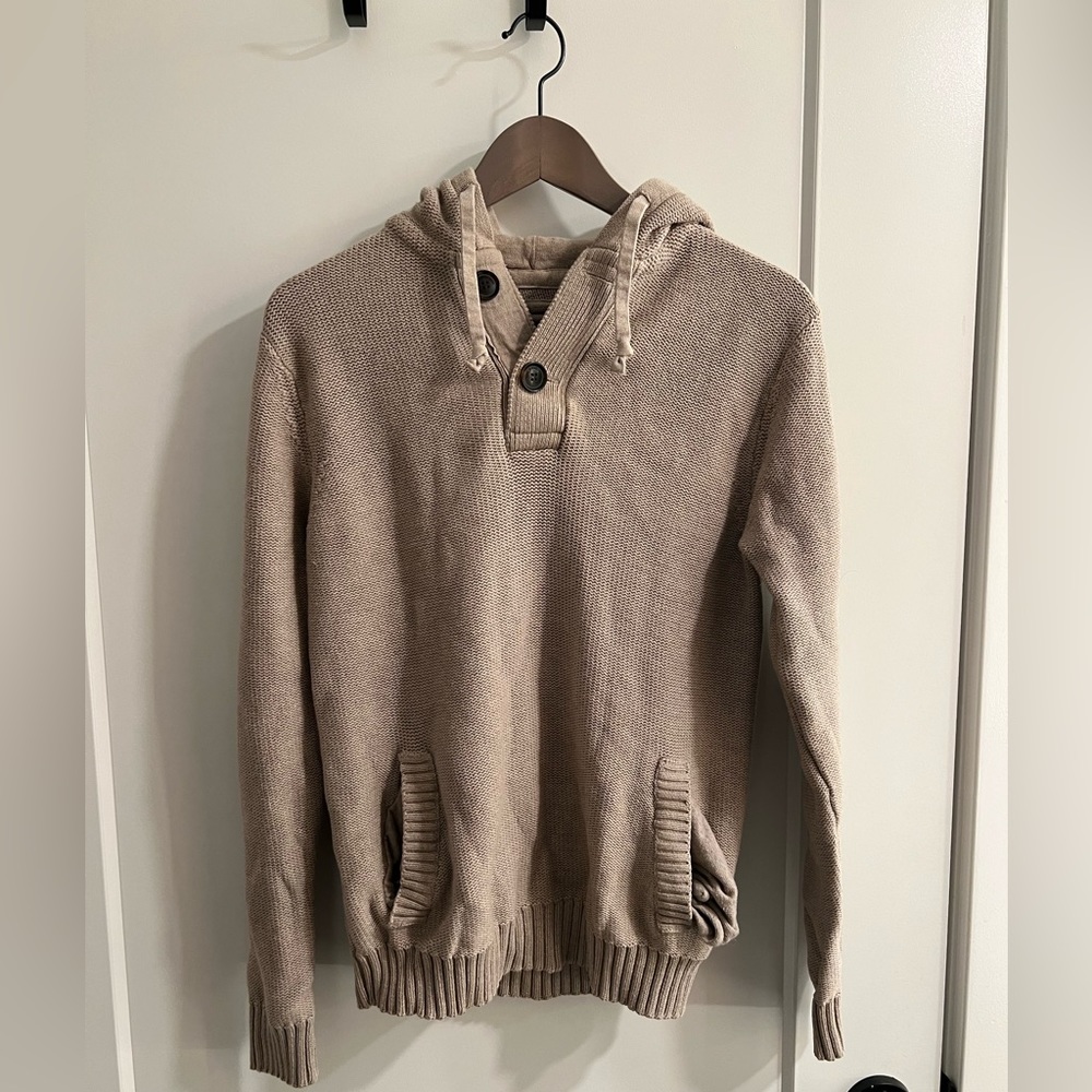Fitted H&M Tan Woven Hoodie